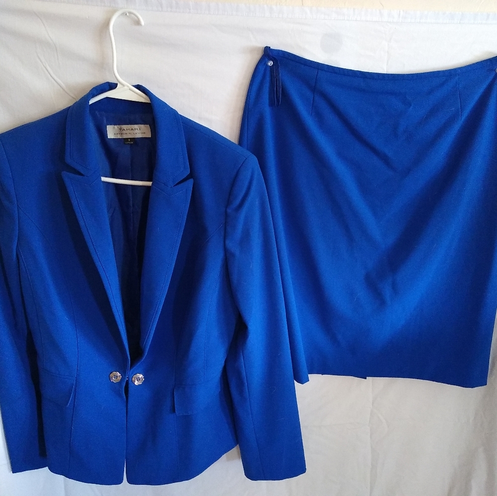 Tahari Royal Blue Suit